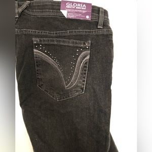 Gloria Vanderbilt dark grey jeans. Sz14, Barely boot, perfect fit gorgeous jeans